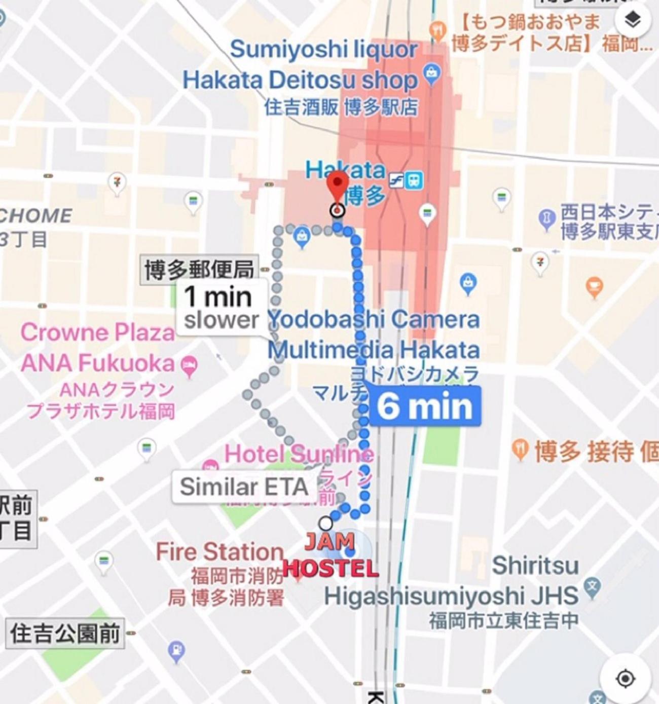 Jam Hostel Hakata Station Front Semi-Private Room With Shared Bathroom - Vacation Stay 61445 Fukuoka  Buitenkant foto